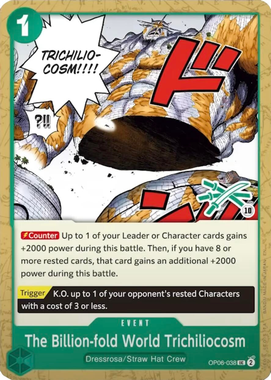 The Billion-fold World Trichiliocosm (Zoro Deck) (OP06-038) (LT-01)