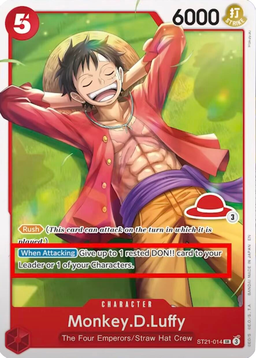 Image for Monkey.D.Luffy - ST21-014 (Luffy Deck) (ST21-014) (LT-01) - One Piece Card Game