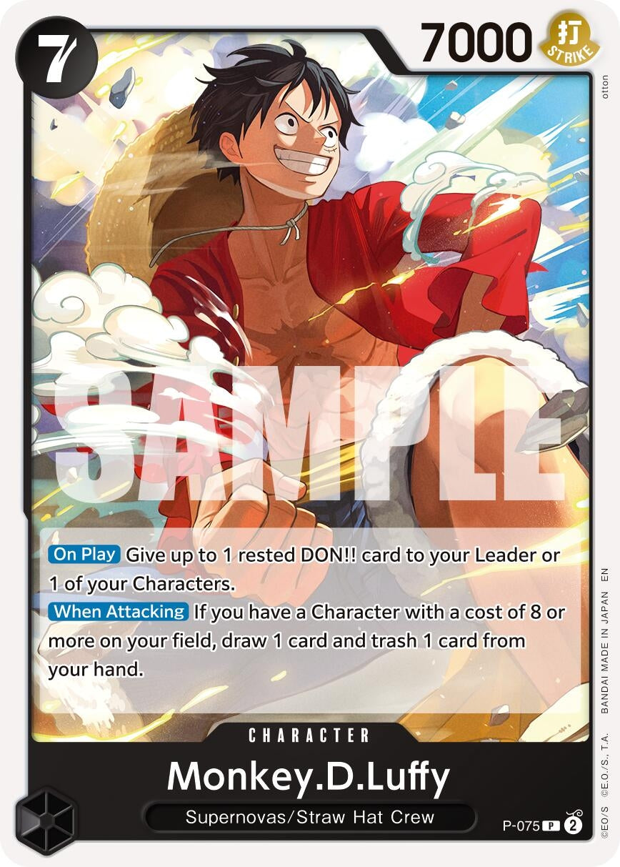 Monkey.D.Luffy - P-075 (Pirate Foil) (P-075) (PRB-02)