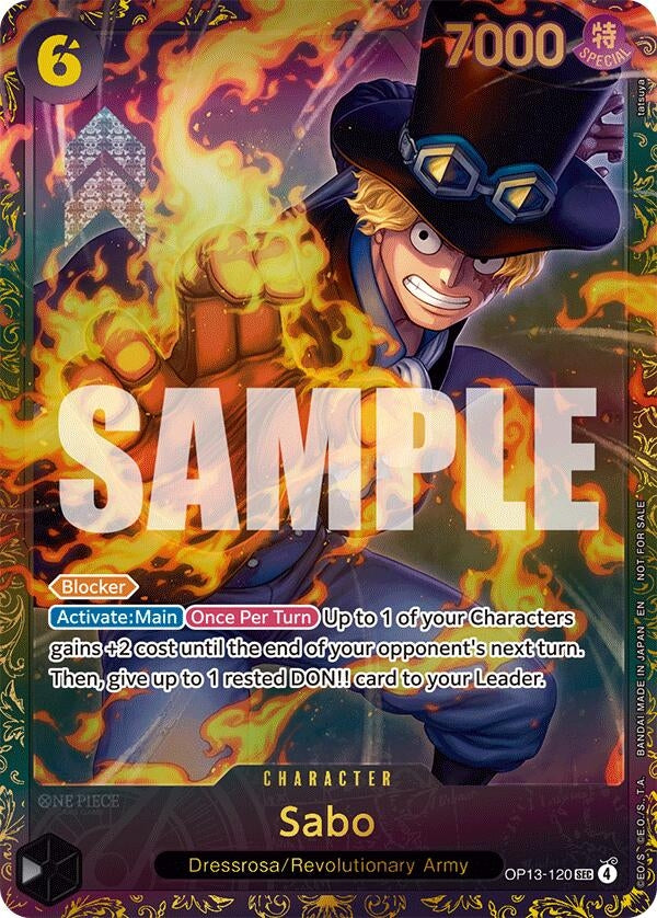 Sabo (Store Treasure Cup 2025) (OP13-120) (OP-PR)