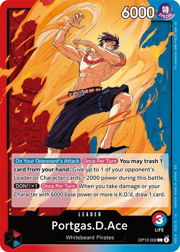 Image for Portgas.D.Ace (002) (OP13-002) (OP13) - One Piece Card Game