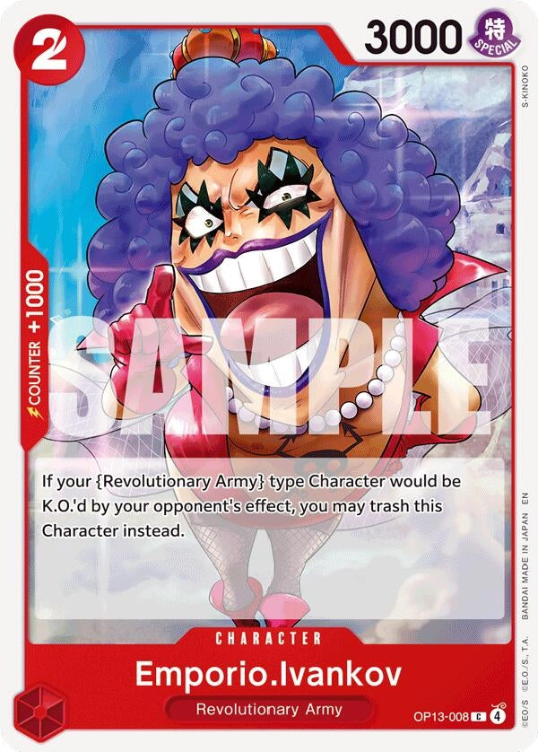 Image for Emporio.Ivankov (OP13-008) (OP13) - One Piece Card Game