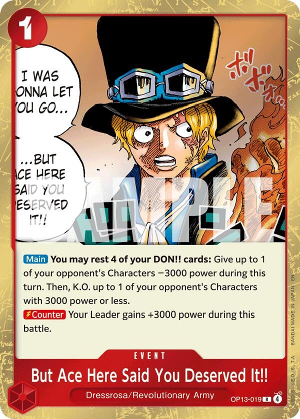 But Ace Here Said You Deserved It!! (OP13-019) (OP13)