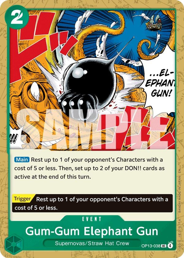 Image for Gum-Gum Elephant Gun (OP13-038) (OP13) - One Piece Card Game