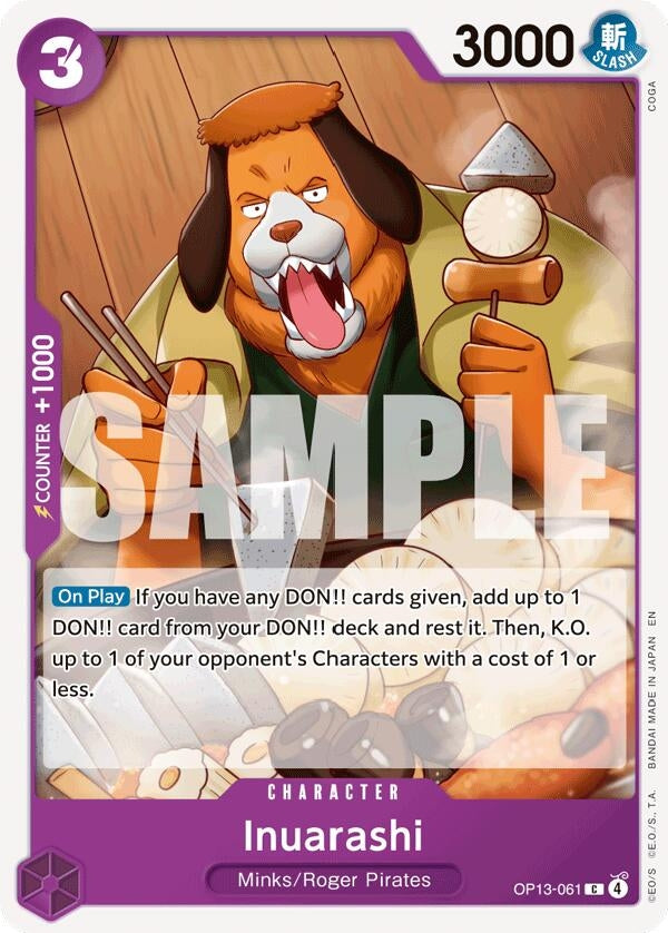 Image for Inuarashi (OP13-061) (OP13) - One Piece Card Game