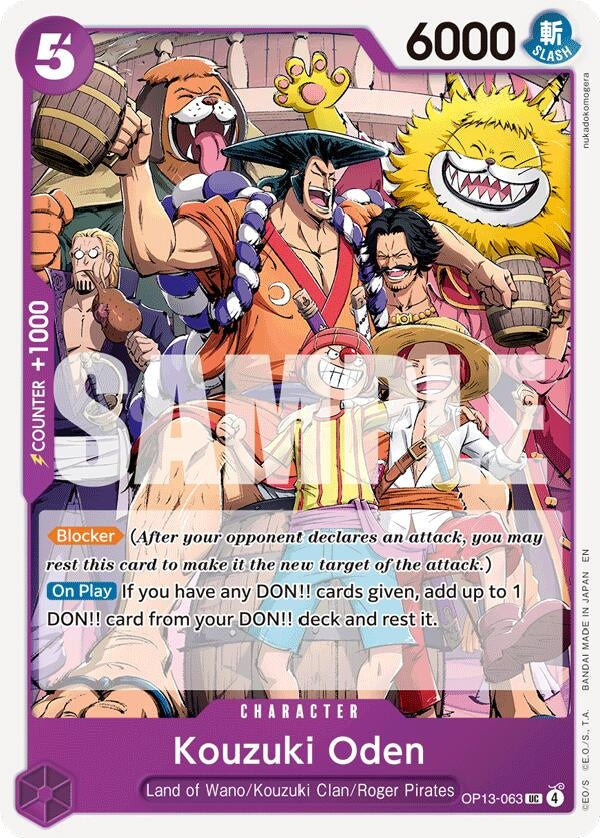 Image for Kouzuki Oden (OP13-063) (OP13) - One Piece Card Game