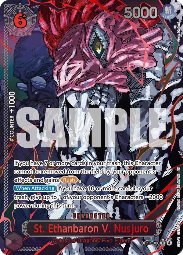 Image for St. Ethanbaron V. Nusjuro (Parallel) (OP13-080) (OP13) - One Piece Card Game