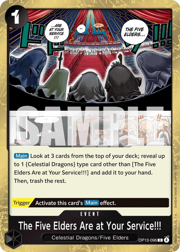 The Five Elders Are at Your Service!!! (OP13-096) (OP13)