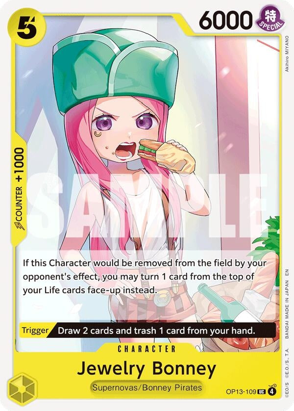 Image for Jewelry Bonney (109) (OP13-109) (OP13) - One Piece Card Game