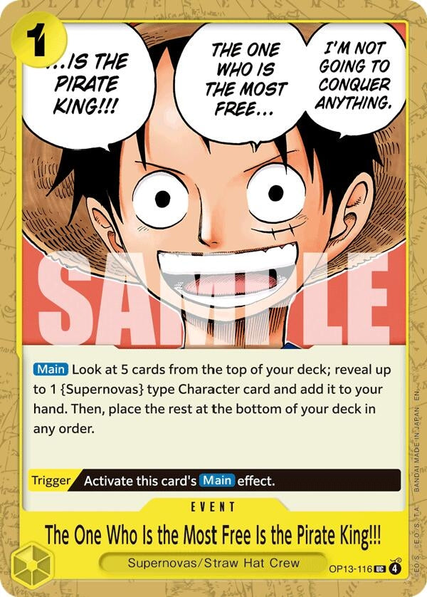 The One Who Is the Most Free Is the Pirate King!!! (OP13-116) (OP13)