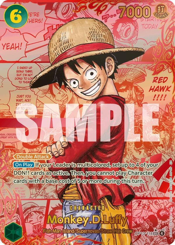 Monkey.D.Luffy (118) (Red Super Alternate Art) (OP13-118) (OP13)
