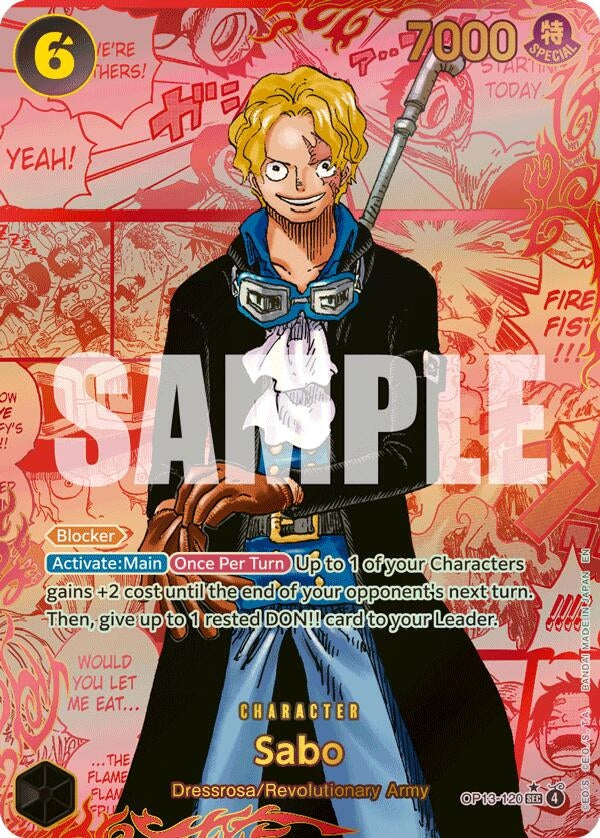 Sabo (120) (Red Super Alternate Art) (OP13-120) (OP13)