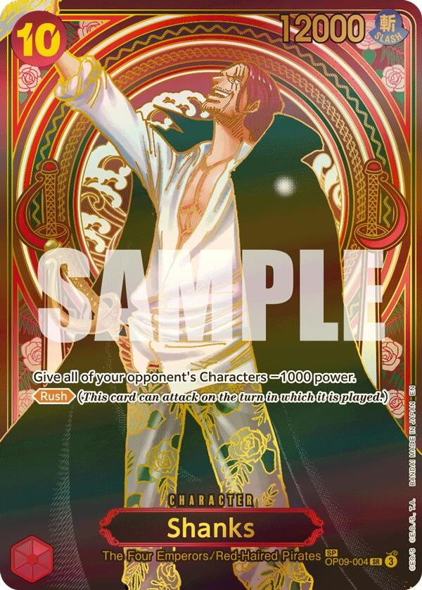 Shanks - OP09-004 (SP) (Gold) (OP09-004) (OP13)