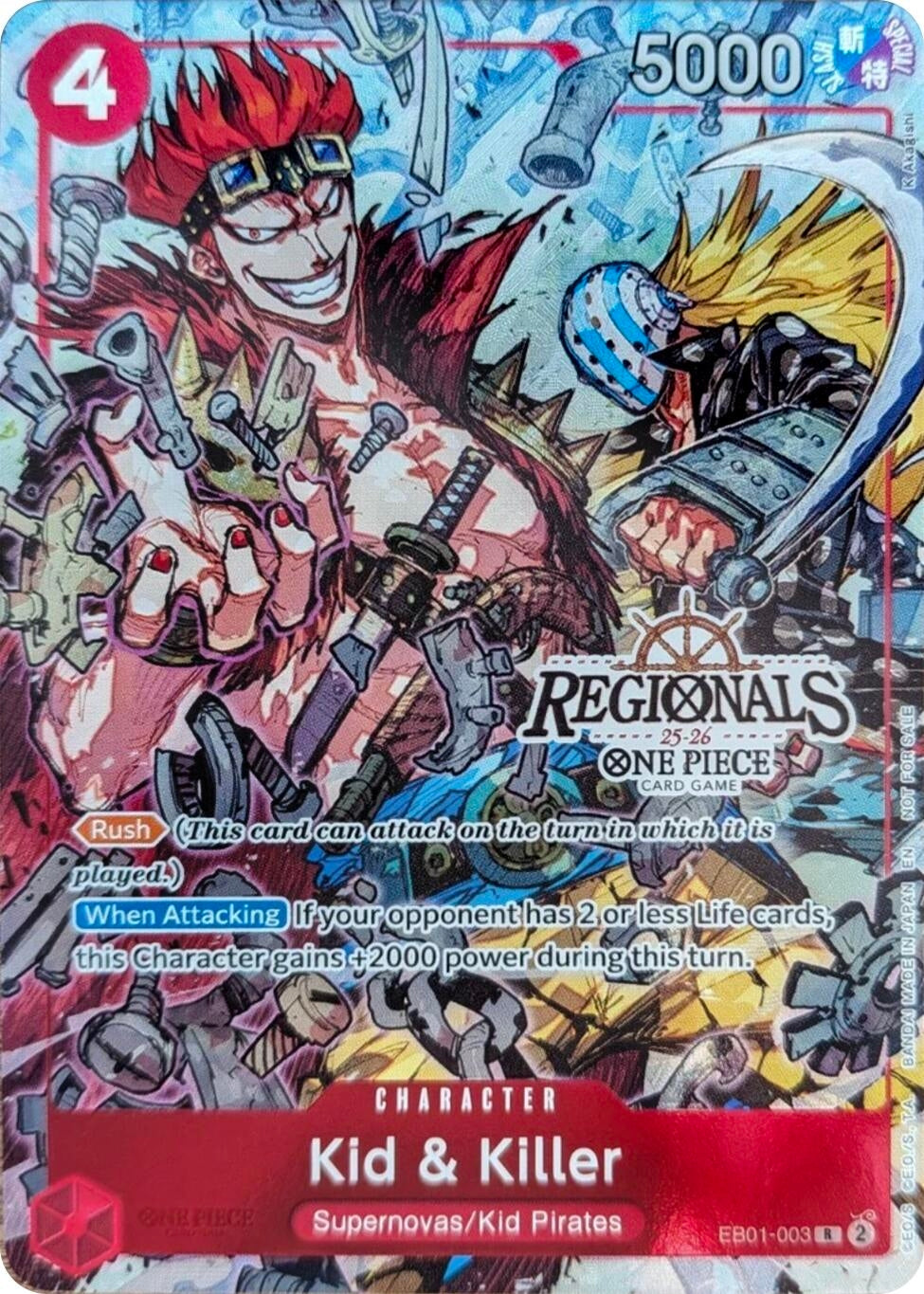 Kid & Killer (CS 25-26 Regionals Textured Chase Promo) (EB01-003) (OP-PR)