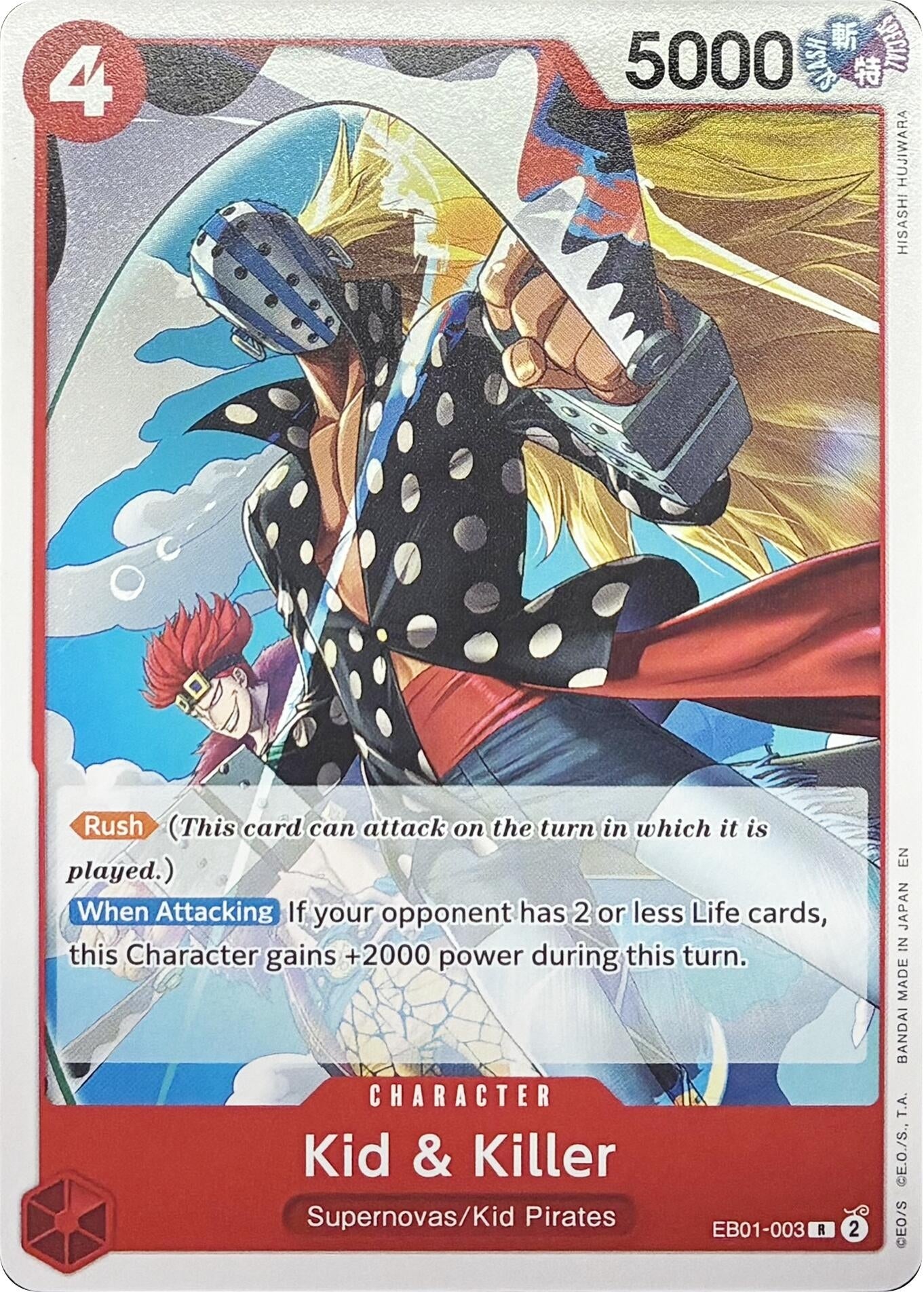 Image for Kid & Killer - EB01-003 (EB01-003) (LT-01) - One Piece Card Game