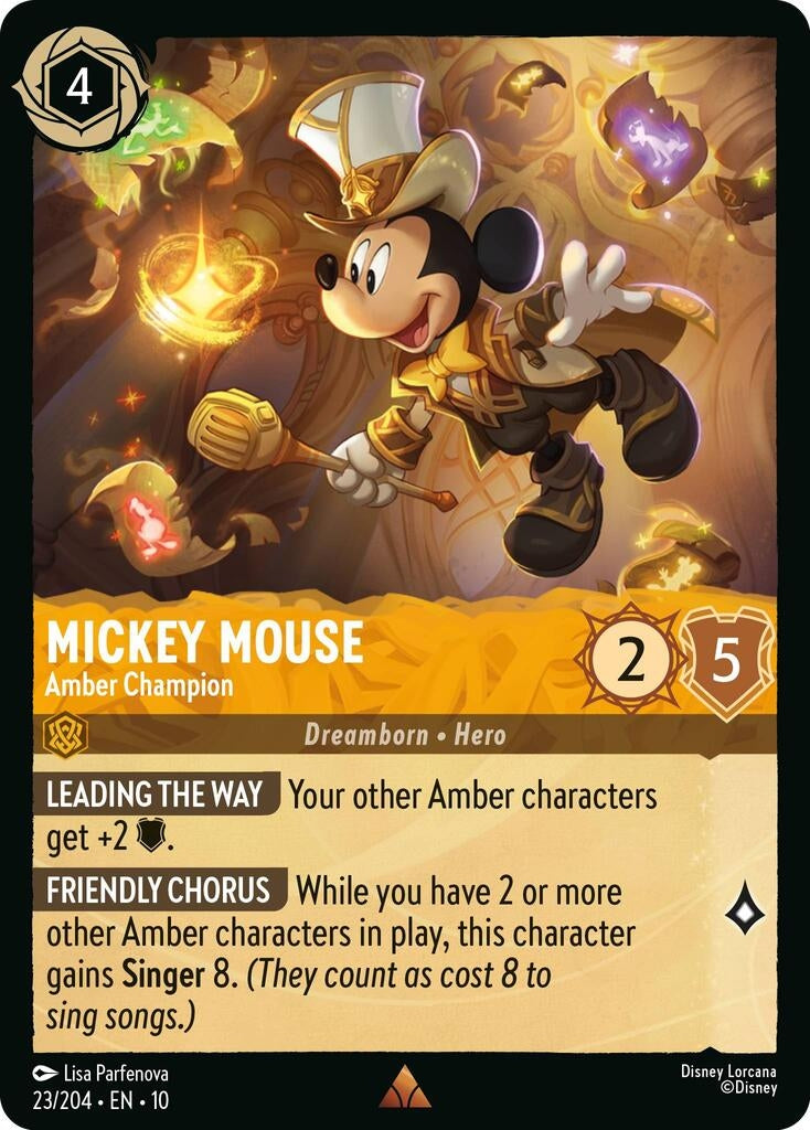Mickey Mouse - Amber Champion (23/204) (10)