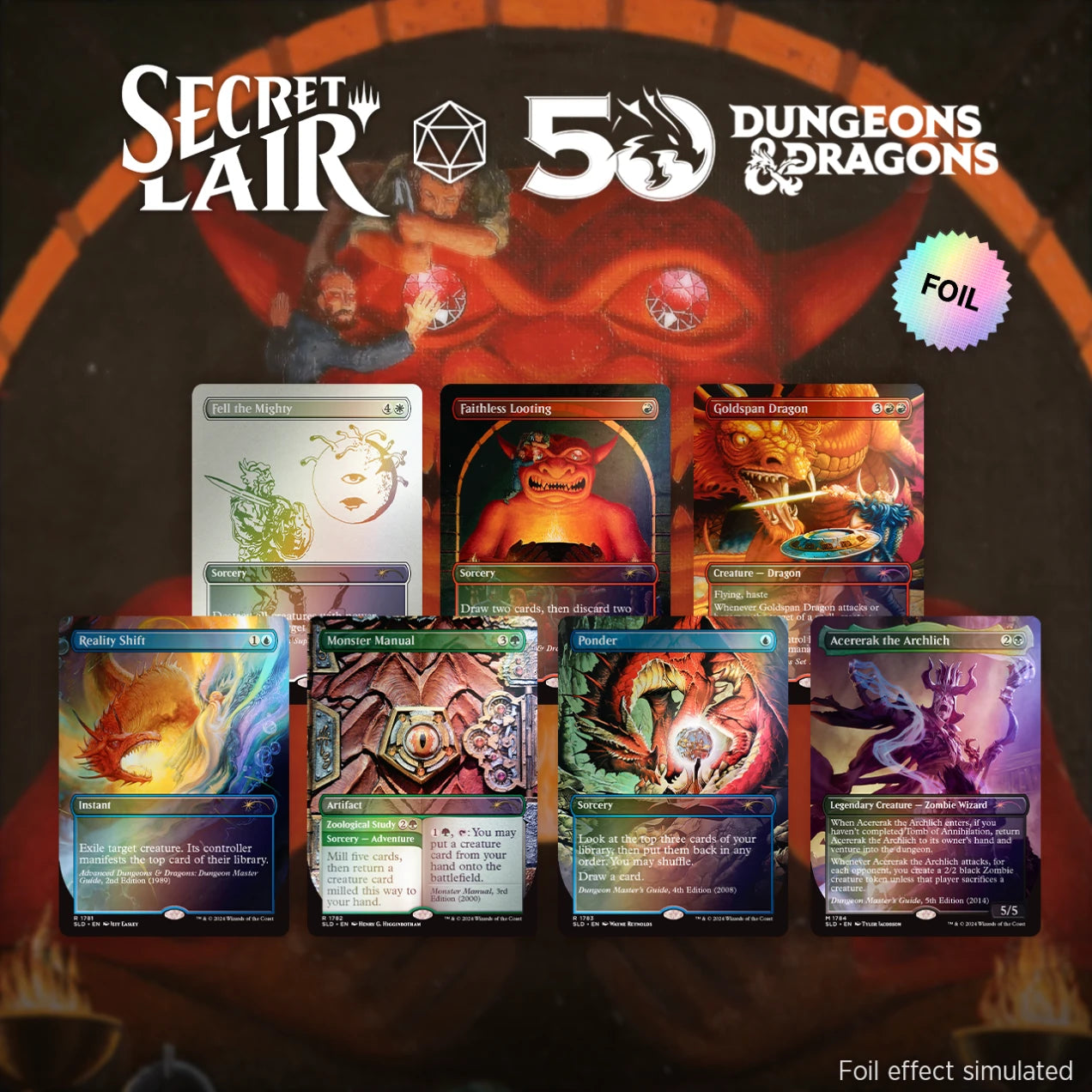 Secret Lair Drop: Secret Lair x Dungeons & Dragons: An Exhibition of Adventure - Rainbow Foil Edition