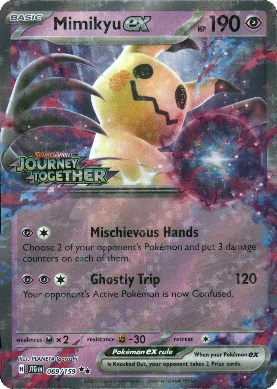 Mimikyu ex (Journey Together Stamped) (069/159) (MCAP)