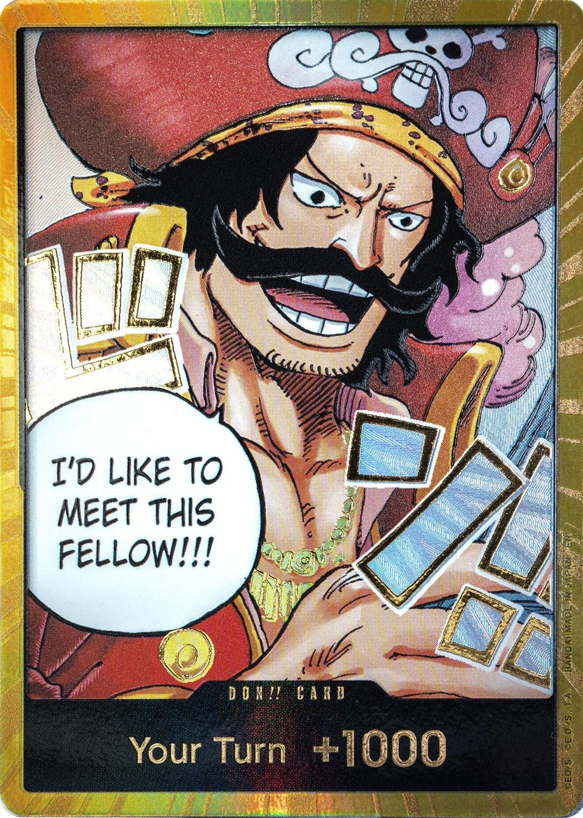 DON!! Card (Gol.D.Roger) (Gold) (OP13)