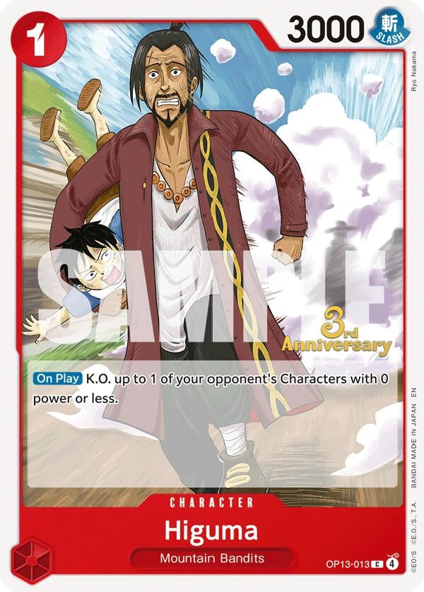 Image for Higuma (OP13-013) (OP13 ANN) - One Piece Card Game
