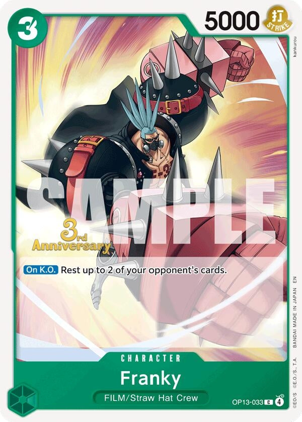 Image for Franky (OP13-033) (OP13 ANN) - One Piece Card Game
