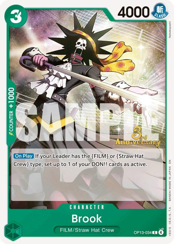 Image for Brook (OP13-034) (OP13 ANN) - One Piece Card Game