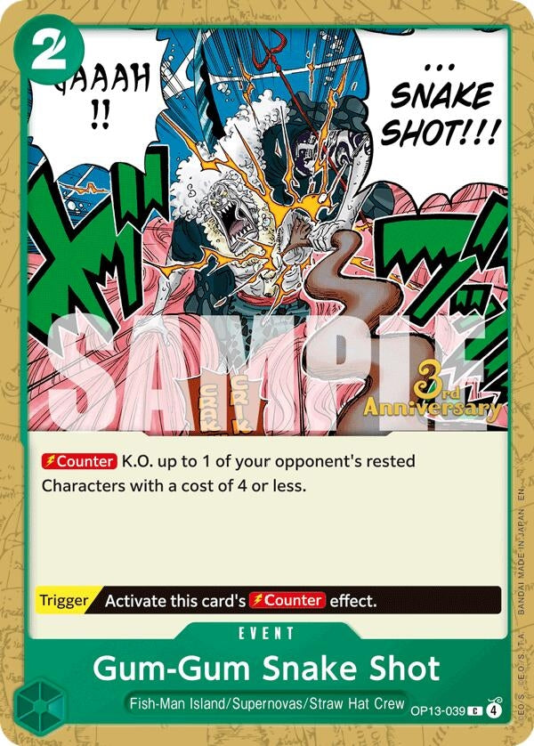 Image for Gum-Gum Snake Shot (OP13-039) (OP13 ANN) - One Piece Card Game