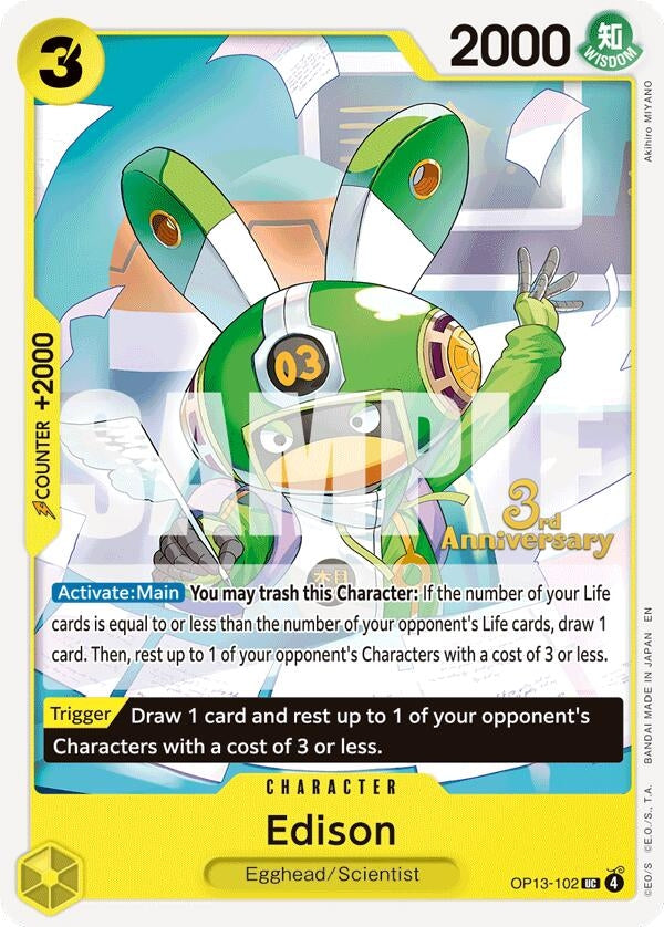 Image for Edison (OP13-102) (OP13 ANN) - One Piece Card Game