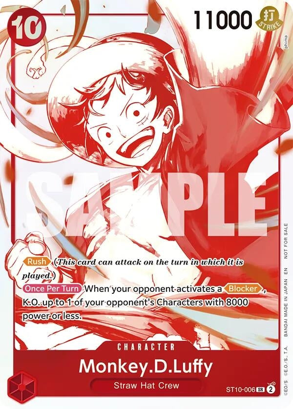 Monkey.D.Luffy - ST10-006 (3rd Anniversary Treasure Campaign Pack) (ST10-006) (OP-PR)