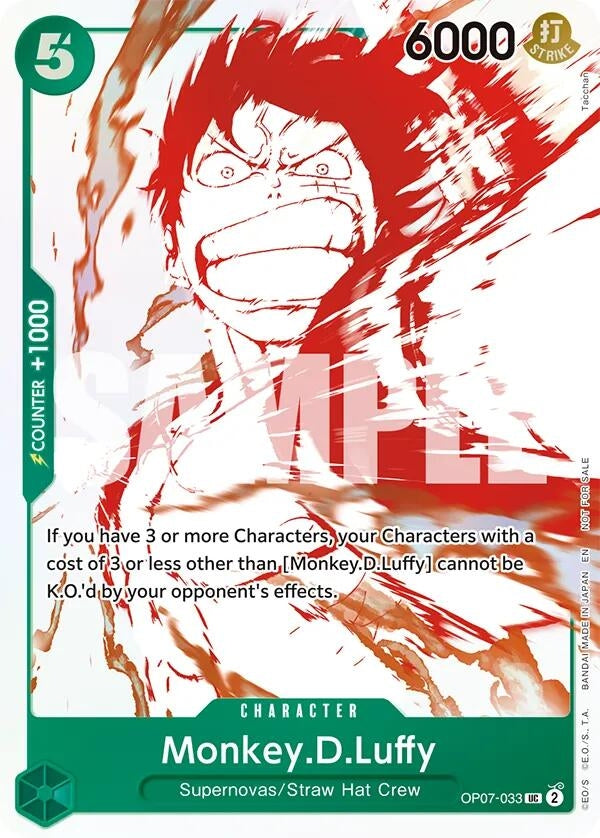 Monkey.D.Luffy - OP07-033 (3rd Anniversary Treasure Campaign Pack) (OP07-033) (OP-PR)