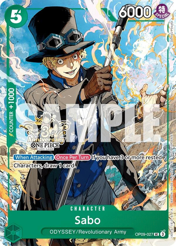 Sabo - OP09-027 (3rd Anniversary Tournament 3 Brothers Pack) (OP09-027) (OP13 ANN)