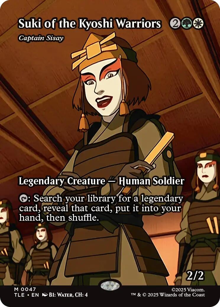 Suki of the Kyoshi Warriors - Captain Sisay (Borderless) (47) (TLE)