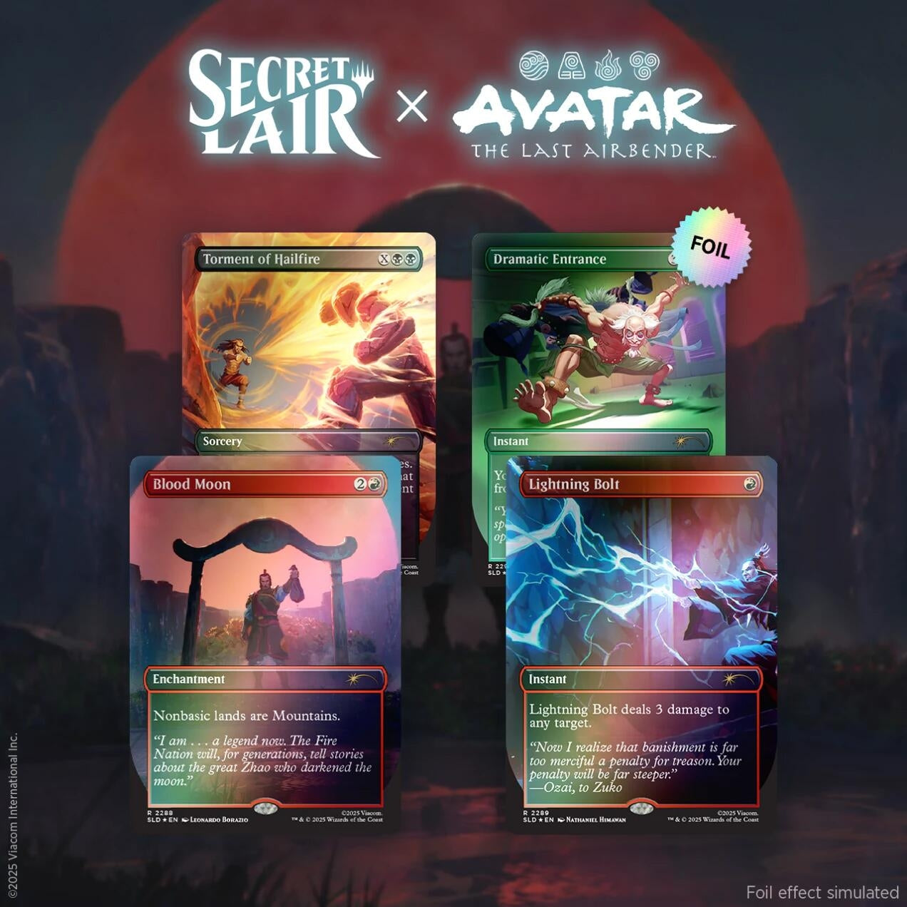 Secret Lair x Avatar: The Last Airbender: Everything Changed - Rainbow Foil Edition