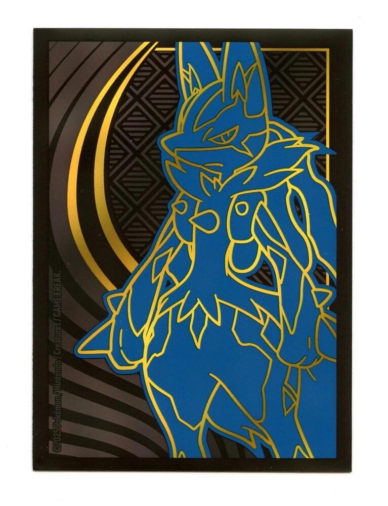 Pokemon TCG: Mega Evolution Elite Trainer Box Card Sleeves - Mega Lucario (65 Pack) - Pokemon International Card Sleeves
