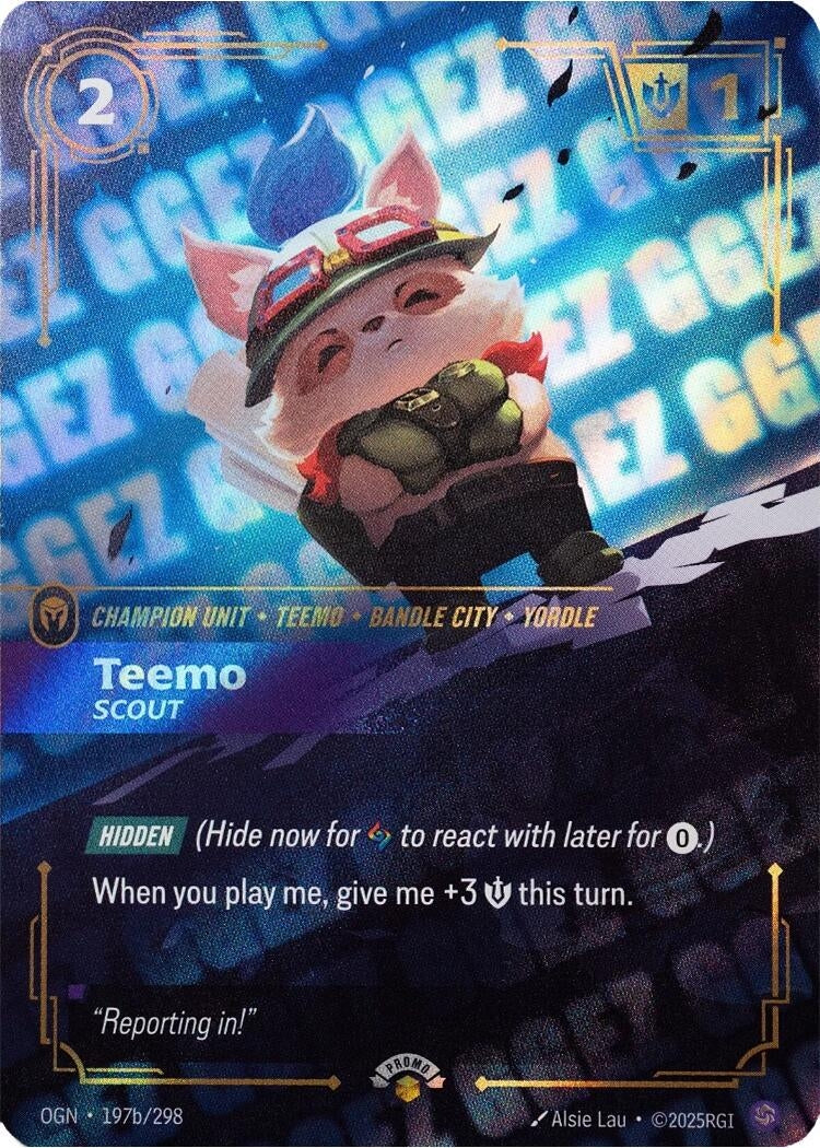 Teemo - Scout (GG EZ) (197b/298) (OPP)