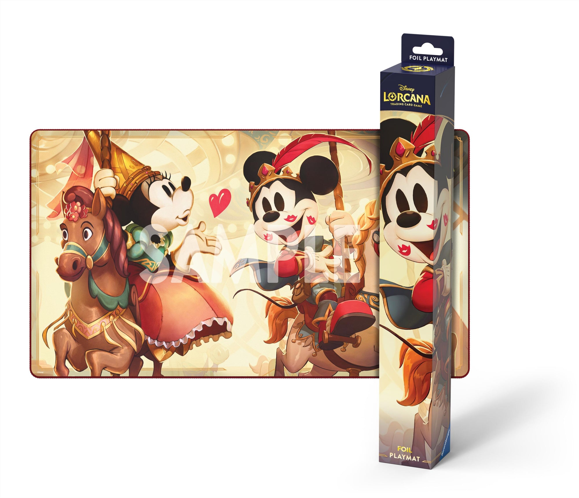 Disney Lorcana: Mickey Mouse & Minnie Mouse Foil Playmat