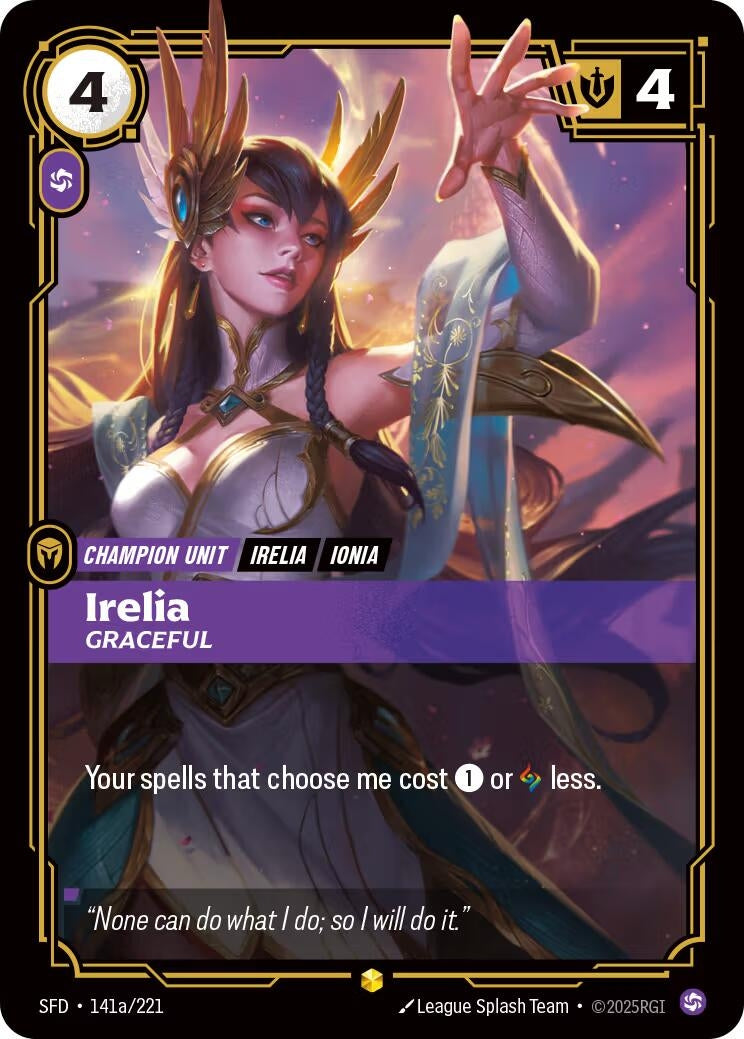 Irelia - Graceful (Alternate Art) (141a/221) (SFD)