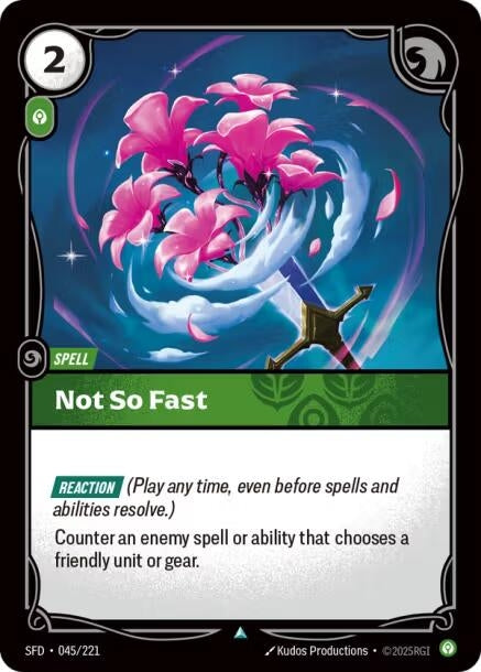 Not So Fast (045/221) (SFD)