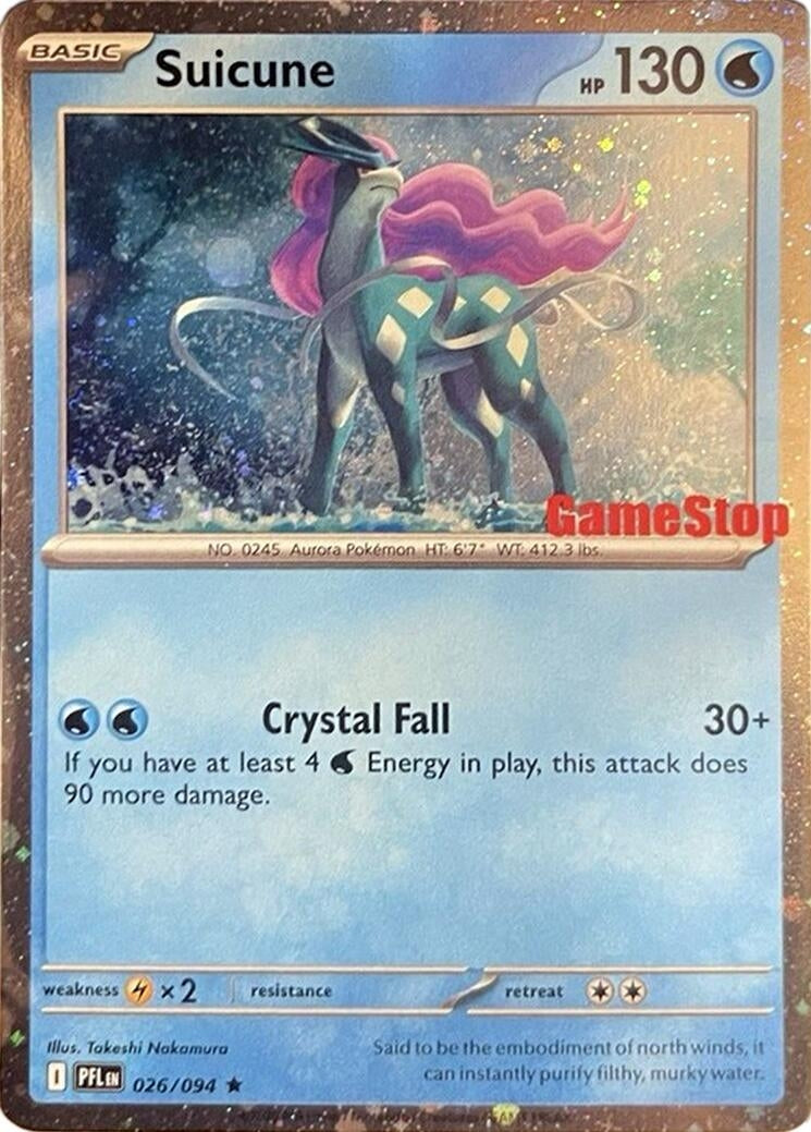 Suicune (Cosmos Holo) (Gamestop Exclusive) (026/094) (MCAP)