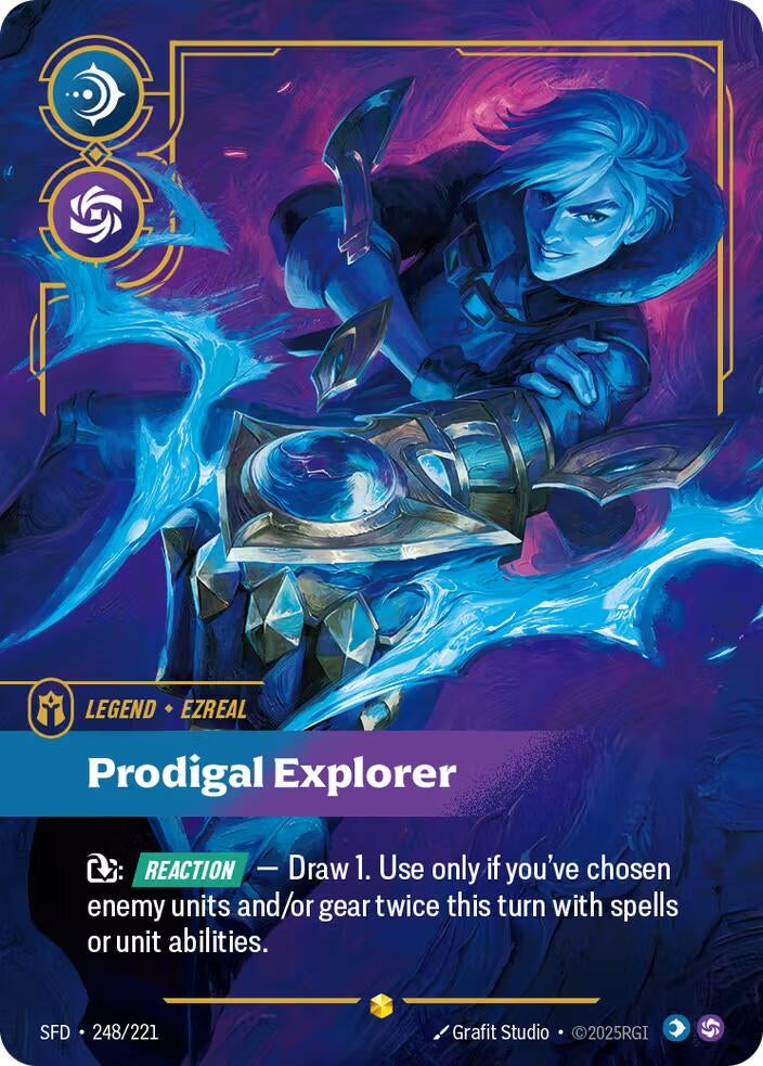Ezreal - Prodigal Explorer (Overnumbered) (248/221) (SFD)