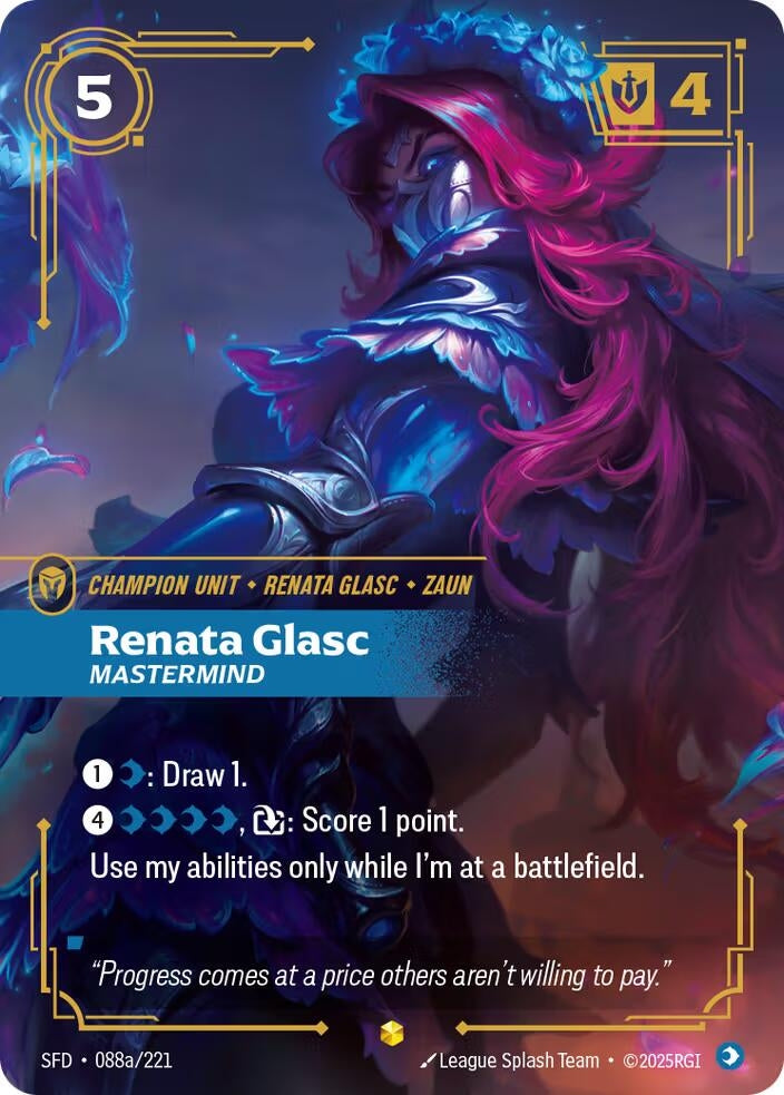 Renata Glasc - Mastermind (Alternate Art) (088a/221) (SFD)