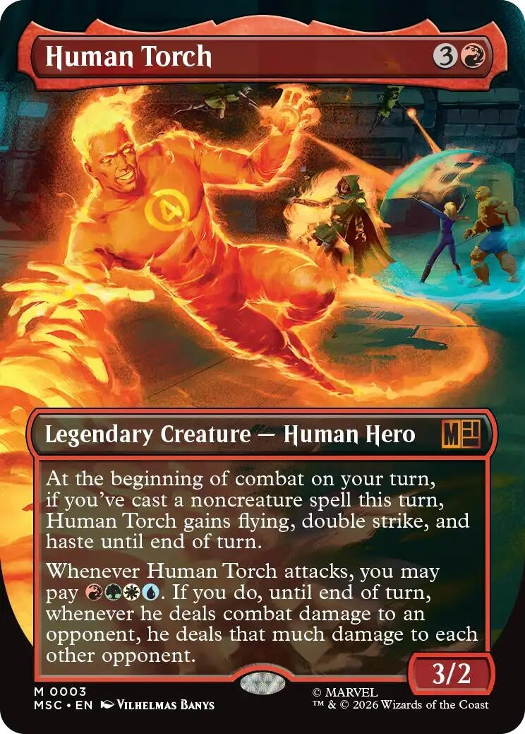 Human Torch (Borderless) (3) (MSC)