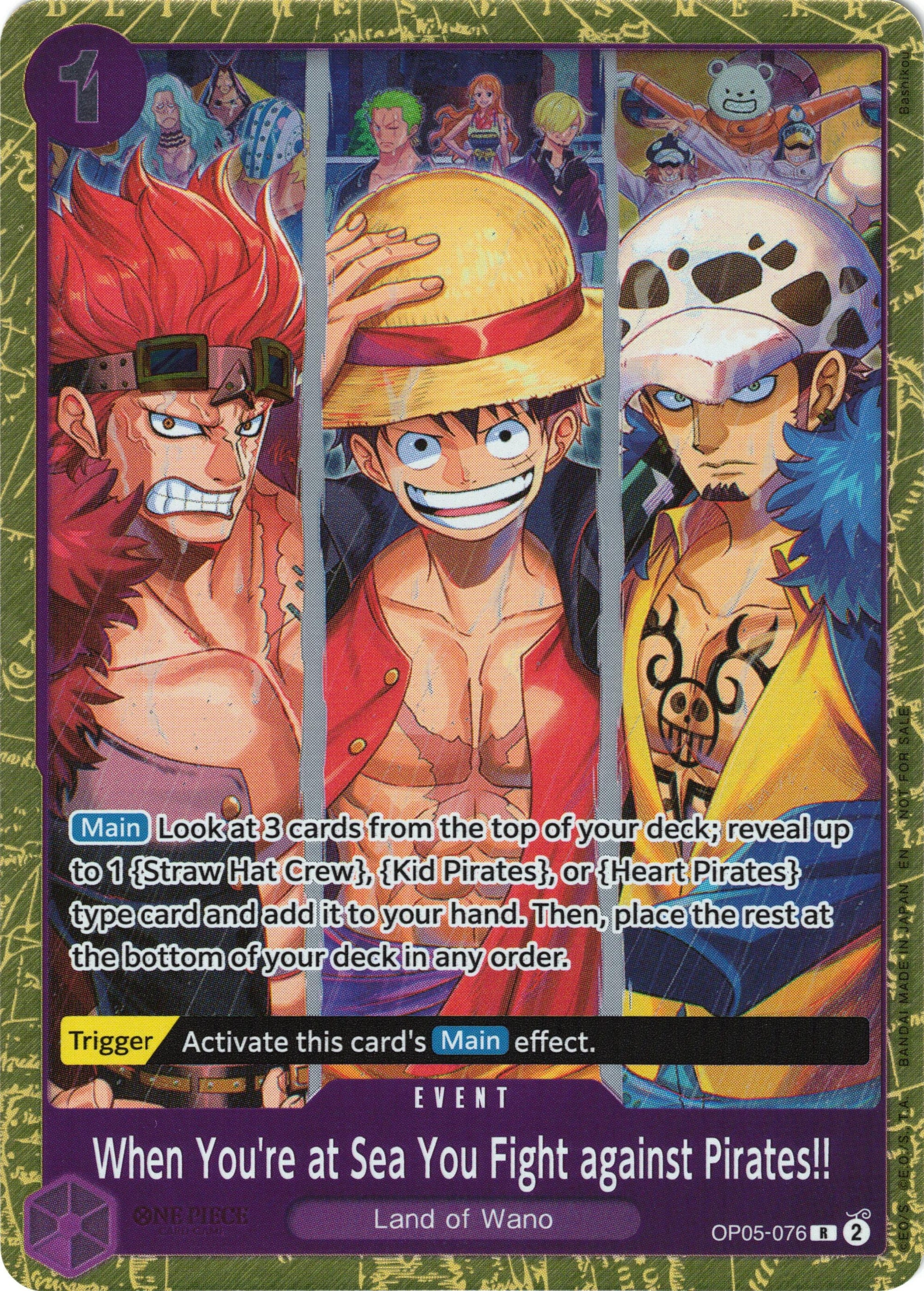 When You're at Sea You Fight against Pirates!! (2025 Pirates League Finals Textured Foil) (OP05-076) (OP-PR)