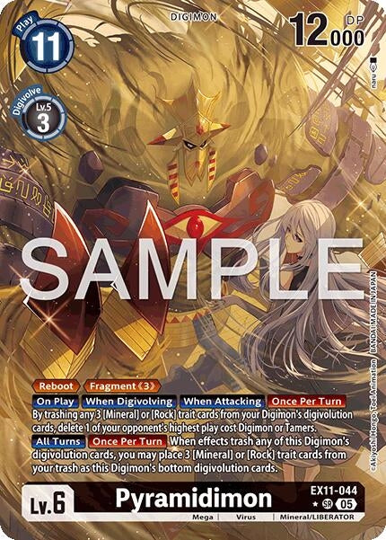 Pyramidimon (Alternate Art) (EX11-044 SR) (EX-11)