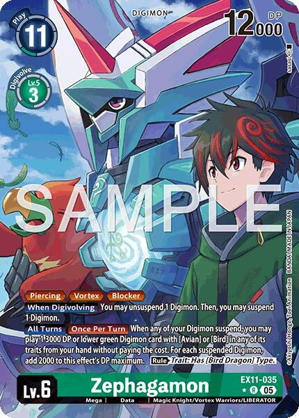 Zephagamon (Alternate Art) (EX11-035 R) (EX-11)