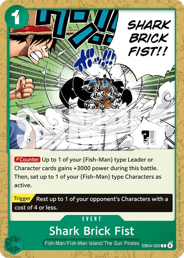 Image for Shark Brick Fist (EB04-020) (OP14) - One Piece Card Game