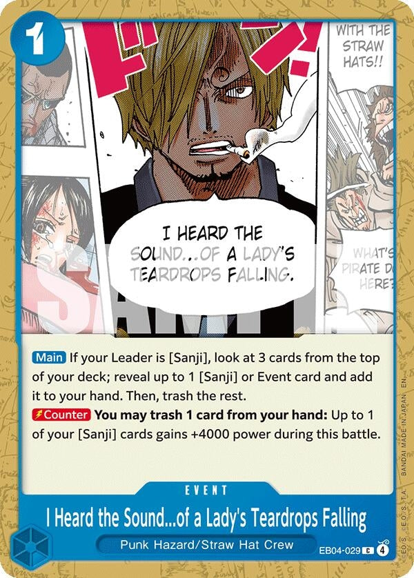 Image for I Heard the Sound...of a Lady's Teardrops Falling (EB04-029) (OP14) - One Piece Card Game