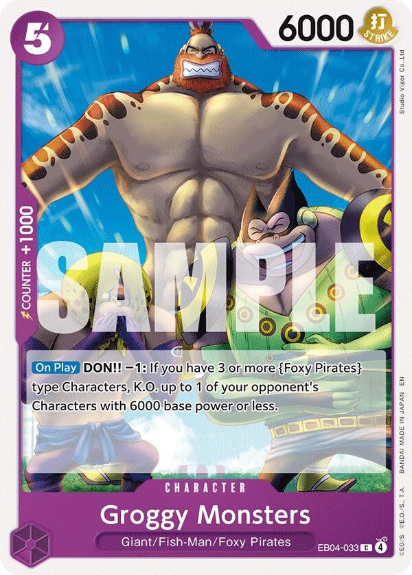 Image for Groggy Monsters (EB04-033) (OP14) - One Piece Card Game