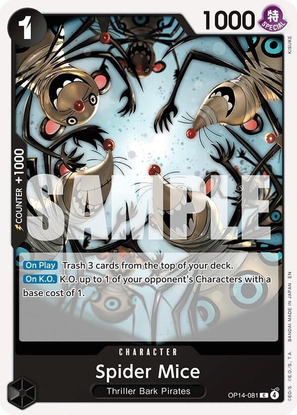 Image for Spider Mice (OP14-081) (OP14) - One Piece Card Game