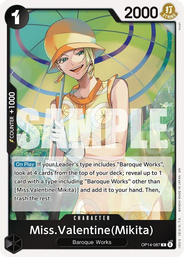 Image for Miss.Valentine(Mikita) (OP14-087) (OP14) - One Piece Card Game